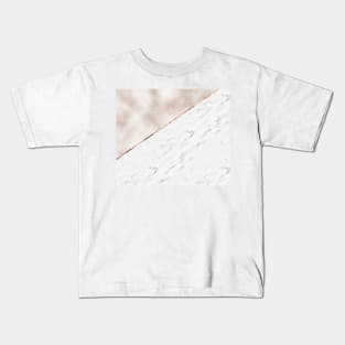 Monaco rose gold marble Kids T-Shirt